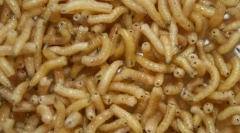 Ker se meso ličinke poškodujejo ranjeni?